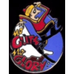 SKIERS NO GUTS NO GLORY PIN